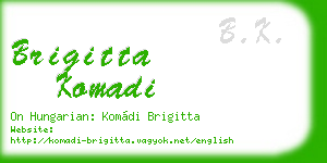 brigitta komadi business card